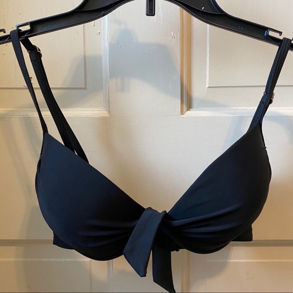 Push Up Black Bathing Suit Top